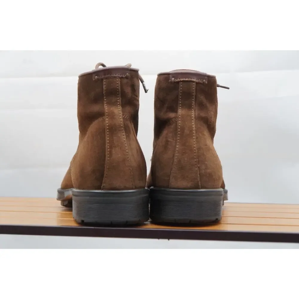 Aquatalia Harvey Waxy Suede Waterproof 6 eye Boots 9.5 EU / 10.5 US ITALY RARE